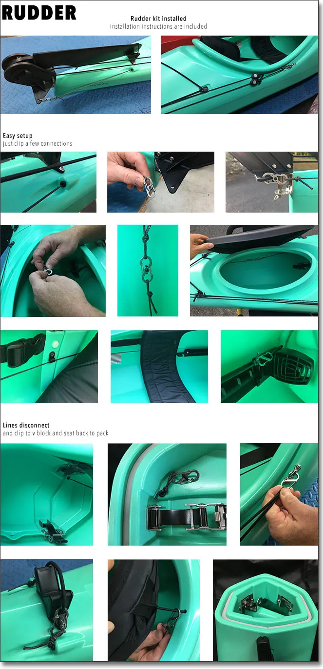 Rudder kit for Bluefin